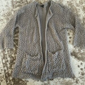 Gray express cardigan